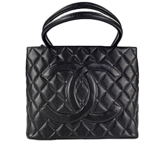 復刻トート マトラッセ キャビアスキン シルバー金具 ブラック トートバッグ A01804