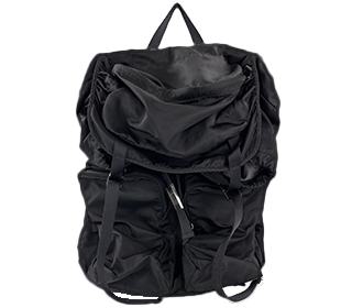 ナイロン キャンバス ブラック バックパック リュック