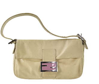 マンマバゲット レザー ベージュ ショルダーバッグ