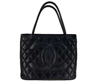 復刻トート マトラッセ キャビアスキン ゴールド金具 ブラック トートバッグ A01804