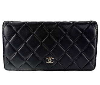 マトラッセ ラムスキン ブラック 二つ折り 長財布 A31059