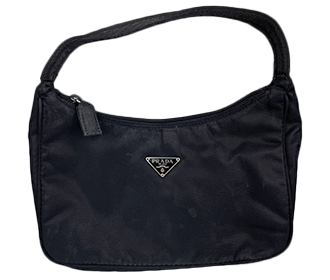 ナイロン キャンバス ブラック ハンドバッグ