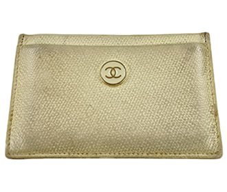 キャビアスキン ベージュ カードケース