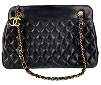 マトラッセ ラムスキン ブラック ショルダーバッグ