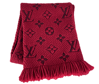 エシャルプ ロゴマニア ルビー マフラー M72432