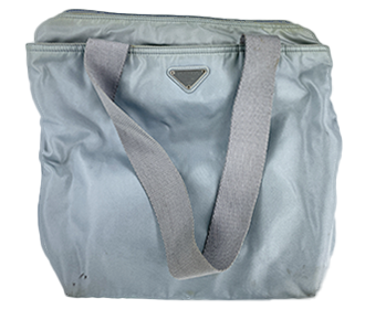 ナイロン キャンバス グレー トートバッグ