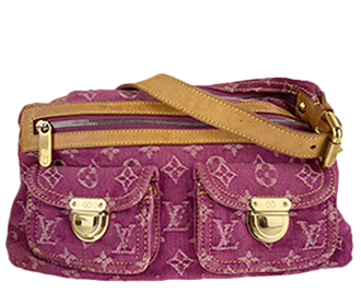 モノグラム デニム バギーPM フューシャ ショルダーバッグ M95212