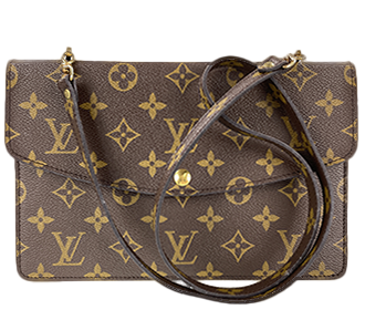 モノグラム ダブルラバット ブラウン 2WAY セカンドバッグ M51815