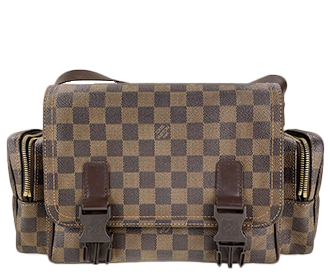 ダミエ エベヌ リポーター メルヴィ―ル ブラウン ショルダーバッグ N51126