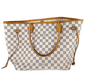 ダミエ アズール ネヴァーフルMM ホワイト トートバッグ N51107