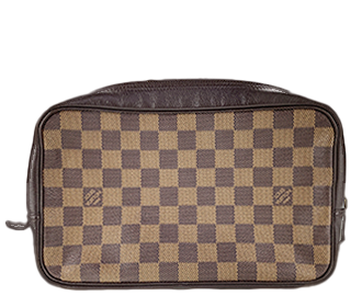 ダミエ エベヌ トゥルース トワレット ブラウン ポーチ N47623