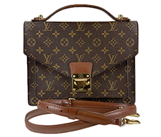 モノグラム モンソー28 ブラウン 2WAY ハンドバッグ M51185