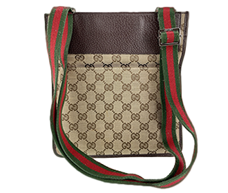 オールドグッチ シェリーライン GGキャンバス レザー ベージュ ブラウン ショルダーバッグ