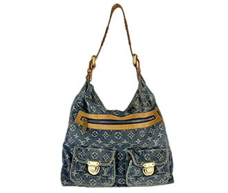 モノグラム デニム バギーGＭ ブルー ショルダーバッグ M95048