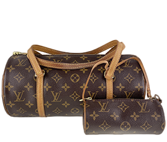 モノグラム パピヨン30 ブラウン ハンドバッグ M51365