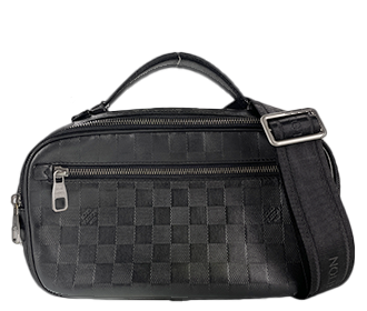 ダミエ アンフィニ アンブレール ブラック ボディバッグ ショルダーバッグ N41288