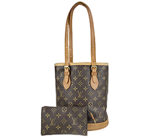 モノグラム プチ バケットPM ブラウン トートバッグ M42238