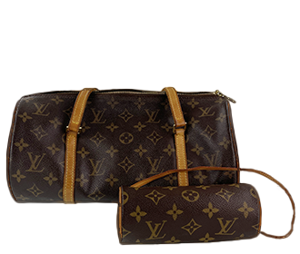 モノグラム パピヨン30 ブラウン ハンドバッグ M51365