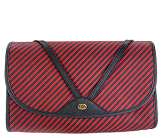 リゲイトライン キャンバス レザー レッド ネイビー セカンドバッグ