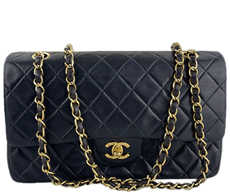 マトラッセ 25㎝ ラムスキン ブラック ショルダーバッグ A01112