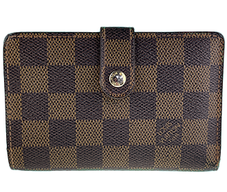 ダミエ エベヌ ポルトフォイユ ヴィエノワ ブラウン 二つ折り 財布 N61674